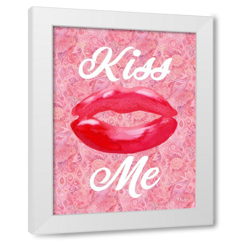 Lovers Day Vertical VI White Modern Wood Framed Art Print by Brent, Paul