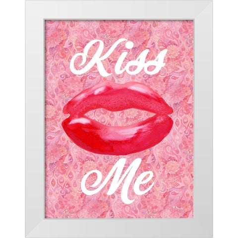 Lovers Day Vertical VI White Modern Wood Framed Art Print by Brent, Paul