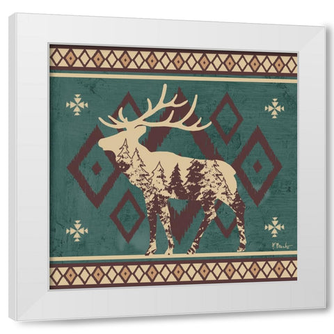 Aztec Lodge II White Modern Wood Framed Art Print by Brent, Paul