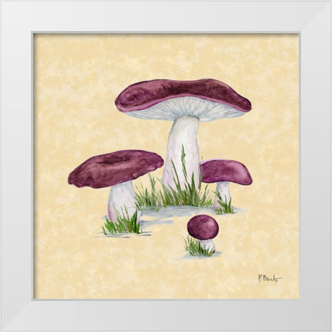 Mushroom Patch IV - Parchment White Modern Wood Framed Art Print by Brent, Paul