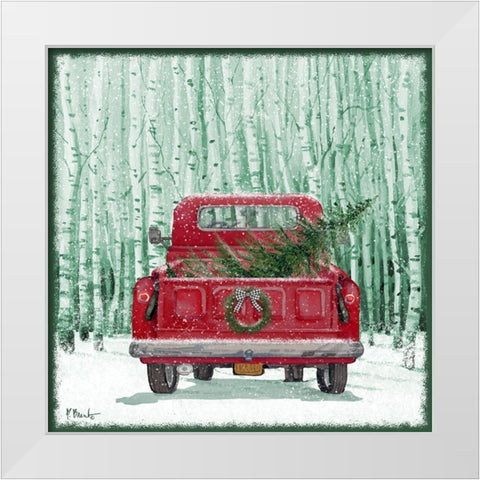 Holiday Drifter XI White Modern Wood Framed Art Print by Brent, Paul