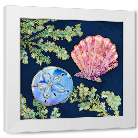 Spectrum Shells II White Modern Wood Framed Art Print by Brent, Paul