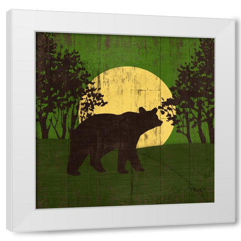 Moonlight Lodge II White Modern Wood Framed Art Print by Brent, Paul