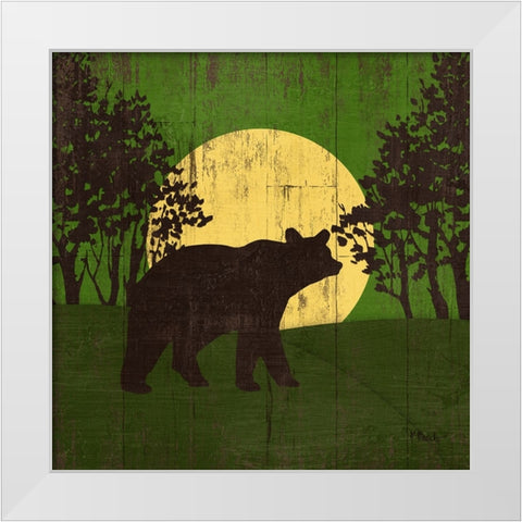 Moonlight Lodge II White Modern Wood Framed Art Print by Brent, Paul