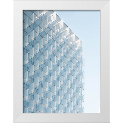 Abstract 10 White Modern Wood Framed Art Print by Lee, Rachel