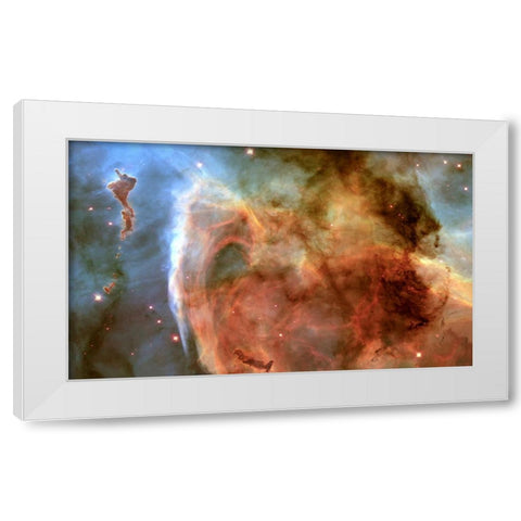 Abstract 14 White Modern Wood Framed Art Print by Lee, Rachel
