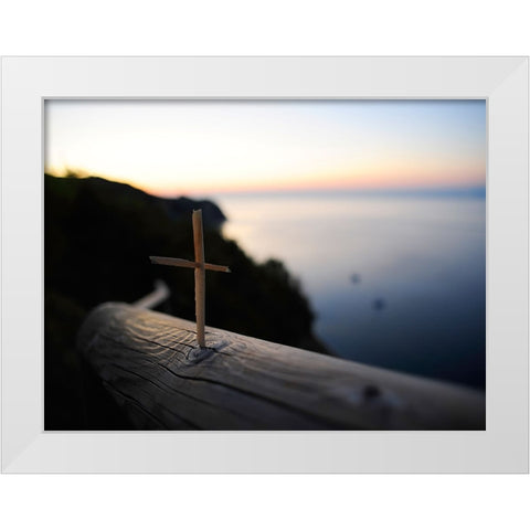 Abstract 15 White Modern Wood Framed Art Print by Lee, Rachel