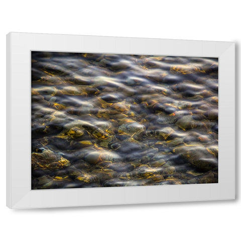 Abstract 16 White Modern Wood Framed Art Print by Lee, Rachel