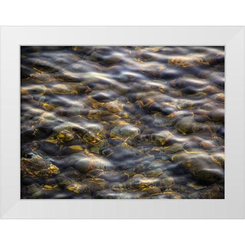 Abstract 16 White Modern Wood Framed Art Print by Lee, Rachel