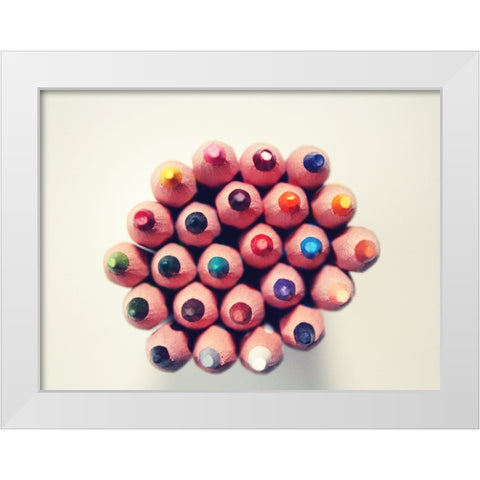 Abstract 17 White Modern Wood Framed Art Print by Lee, Rachel