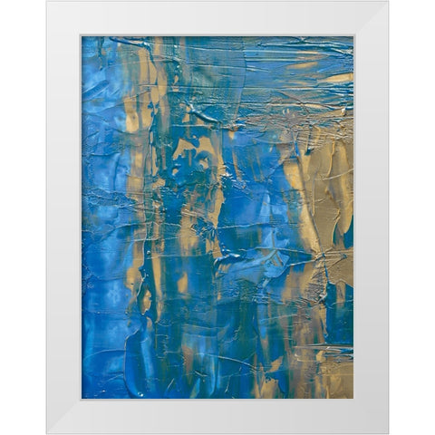 Abstract 50 White Modern Wood Framed Art Print by Lee, Rachel