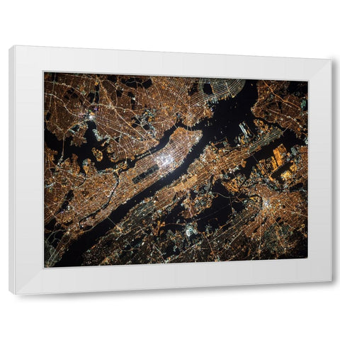 Aerial 1 White Modern Wood Framed Art Print by Lee, Rachel