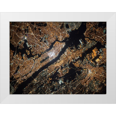 Aerial 1 White Modern Wood Framed Art Print by Lee, Rachel