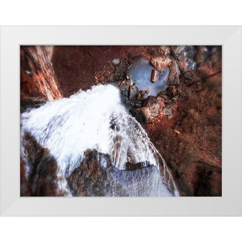 Aerial 4 White Modern Wood Framed Art Print by Lee, Rachel
