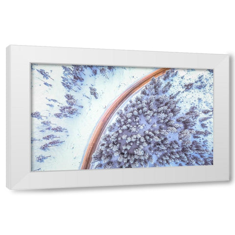 Aerial 6 White Modern Wood Framed Art Print by Lee, Rachel