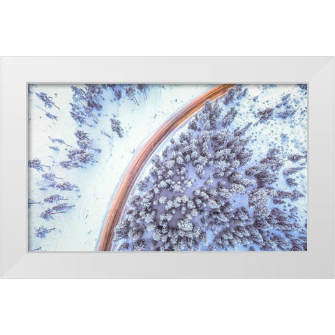 Aerial 6 White Modern Wood Framed Art Print by Lee, Rachel