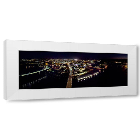 Aerial 9 White Modern Wood Framed Art Print by Lee, Rachel
