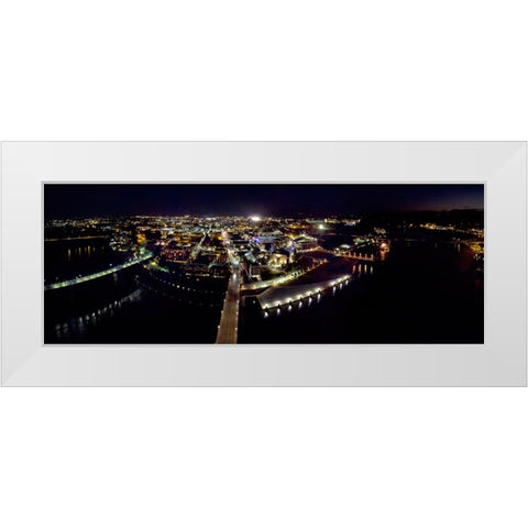 Aerial 9 White Modern Wood Framed Art Print by Lee, Rachel