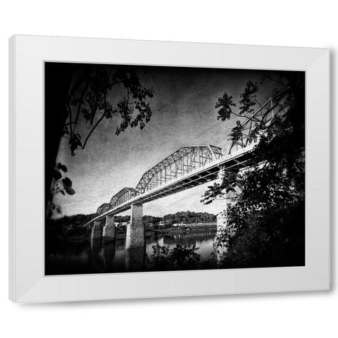Afternoon Walnut BW Holga White Modern Wood Framed Art Print by Lee, Rachel