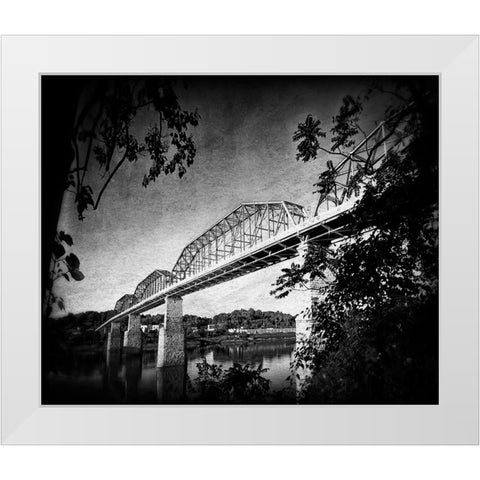 Afternoon Walnut BW Holga White Modern Wood Framed Art Print by Lee, Rachel