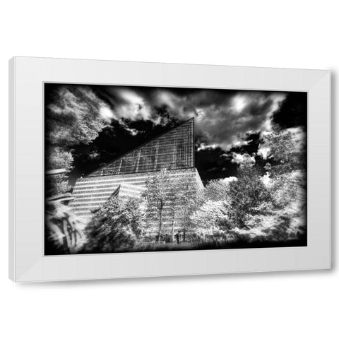 Aquarium 2 HDR BW Holga White Modern Wood Framed Art Print by Lee, Rachel