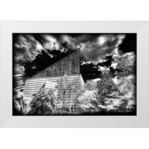 Aquarium 2 HDR BW Holga White Modern Wood Framed Art Print by Lee, Rachel