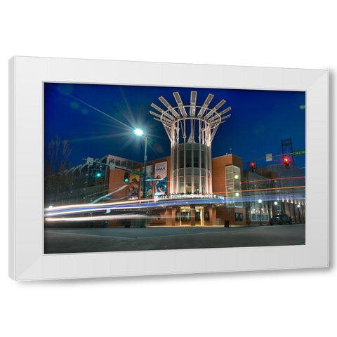 Aquarium Blur White Modern Wood Framed Art Print by Lee, Rachel