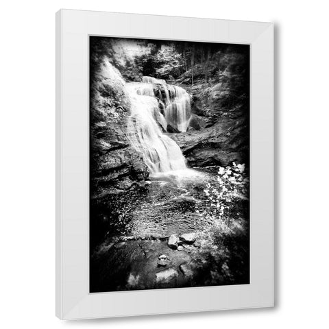 Bald River Falls Holga White Modern Wood Framed Art Print by Lee, Rachel