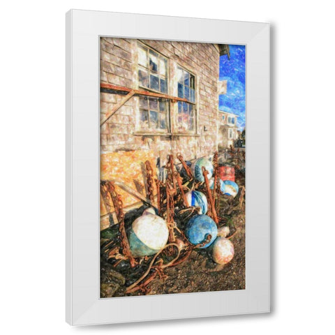 Beach 15 White Modern Wood Framed Art Print by Lee, Rachel