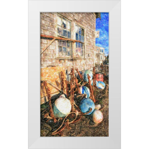 Beach 15 White Modern Wood Framed Art Print by Lee, Rachel