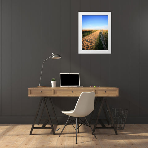 Beach 20 White Modern Wood Framed Art Print by Lee, Rachel
