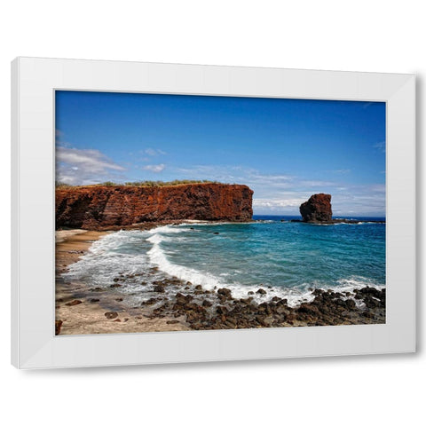 Beach 23 White Modern Wood Framed Art Print by Lee, Rachel