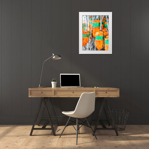 Beach 25 White Modern Wood Framed Art Print by Lee, Rachel