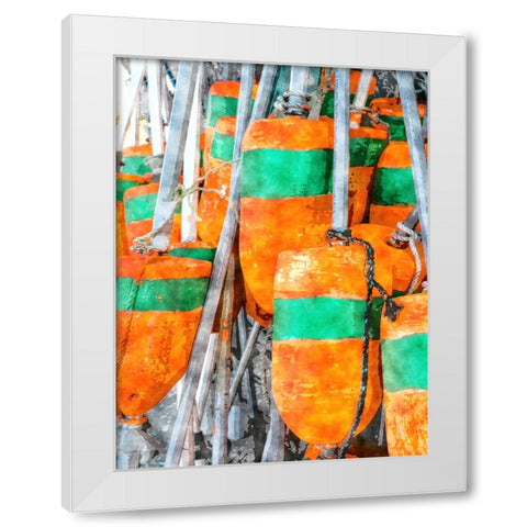 Beach 25 White Modern Wood Framed Art Print by Lee, Rachel