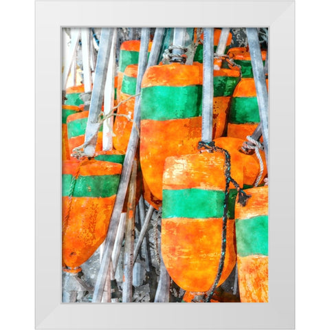 Beach 25 White Modern Wood Framed Art Print by Lee, Rachel