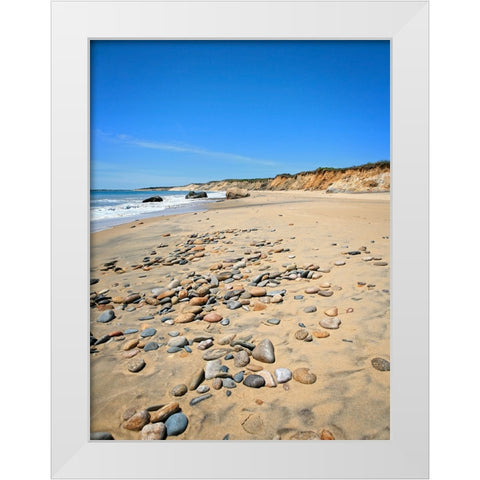 Beach 26 White Modern Wood Framed Art Print by Lee, Rachel