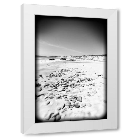 Beach 26 BW Holga White Modern Wood Framed Art Print by Lee, Rachel