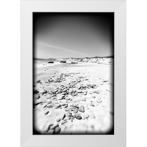 Beach 26 BW Holga White Modern Wood Framed Art Print by Lee, Rachel