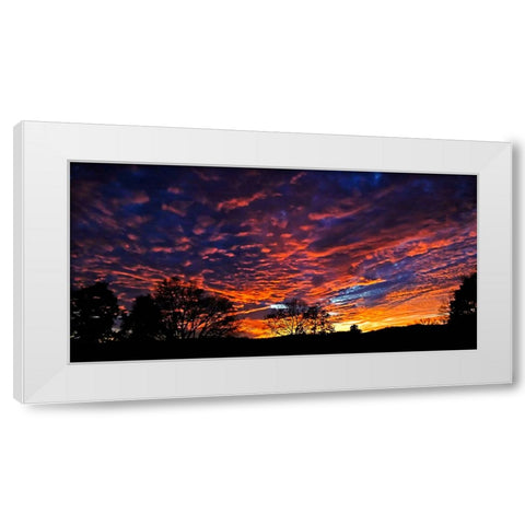 Bell Buckle TN Sunset White Modern Wood Framed Art Print by Lee, Rachel