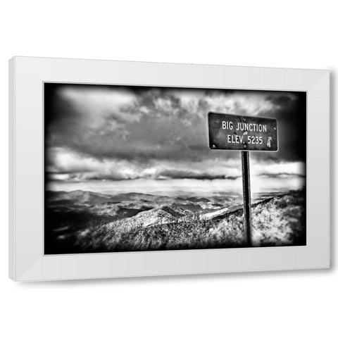 Big Junction BW Holga White Modern Wood Framed Art Print by Lee, Rachel