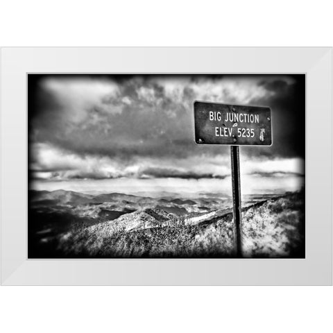 Big Junction BW Holga White Modern Wood Framed Art Print by Lee, Rachel
