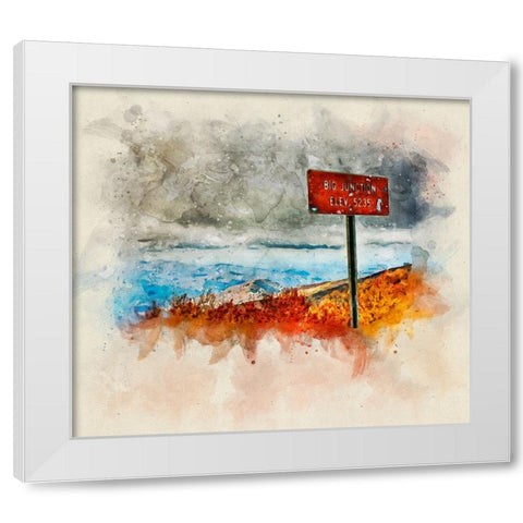 Big Junction Watercolor White Modern Wood Framed Art Print by Lee, Rachel