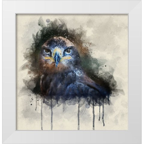 Bird 20 Watercolor White Modern Wood Framed Art Print by Lee, Rachel