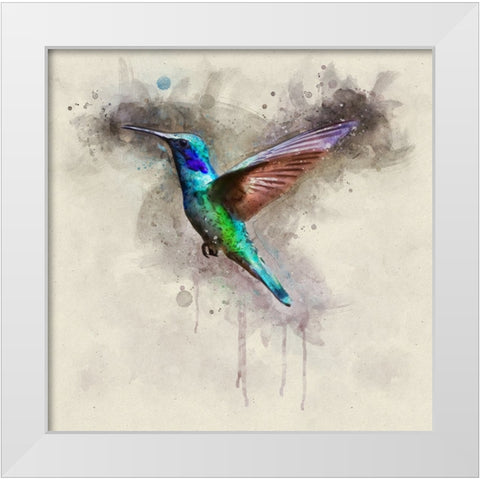 Bird 48 Watercolor White Modern Wood Framed Art Print by Lee, Rachel