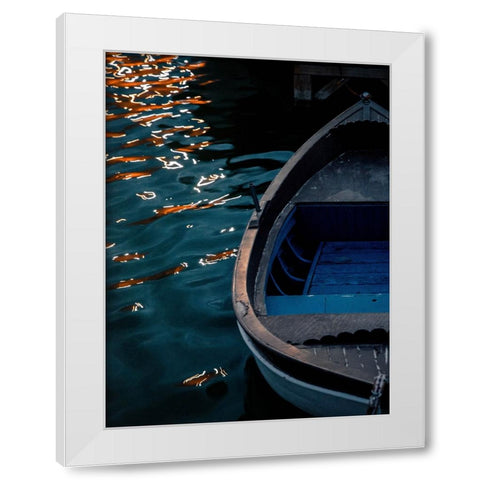 Boat 3 White Modern Wood Framed Art Print by Lee, Rachel