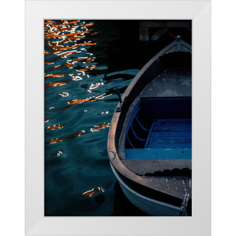 Boat 3 White Modern Wood Framed Art Print by Lee, Rachel