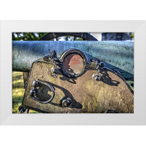 Cannon Detail White Modern Wood Framed Art Print by Lee, Rachel