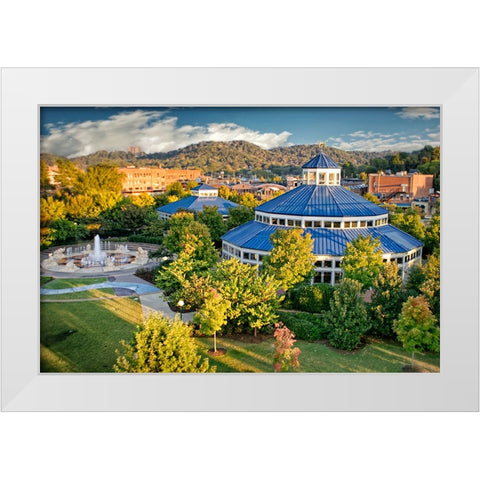 Carousel White Modern Wood Framed Art Print by Lee, Rachel