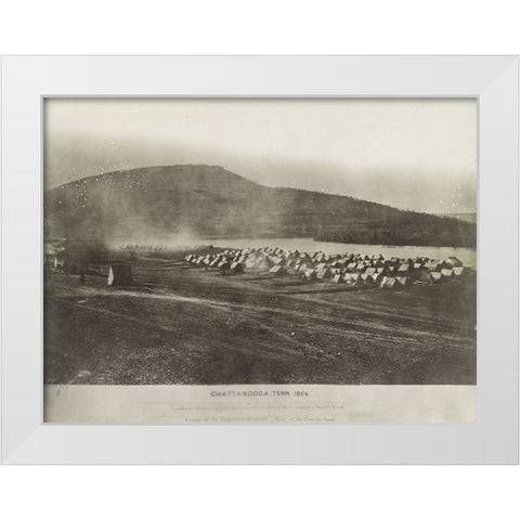 Chattanooga Army of the Cumberland 1864 White Modern Wood Framed Art Print by Lee, Rachel