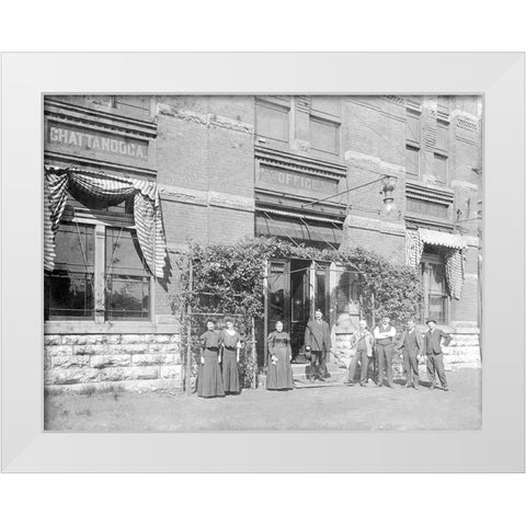 Chattanooga Brewing Company White Modern Wood Framed Art Print by Lee, Rachel